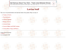 Tablet Screenshot of latvianstuff.com